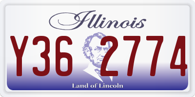 IL license plate Y362774