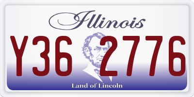 IL license plate Y362776