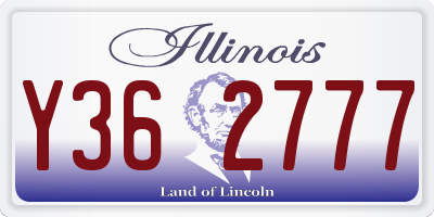 IL license plate Y362777