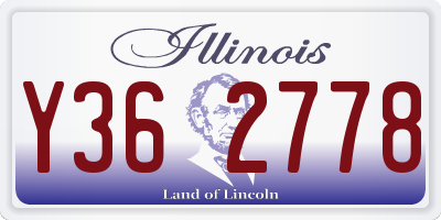 IL license plate Y362778