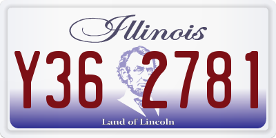 IL license plate Y362781