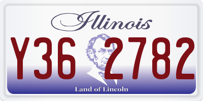 IL license plate Y362782