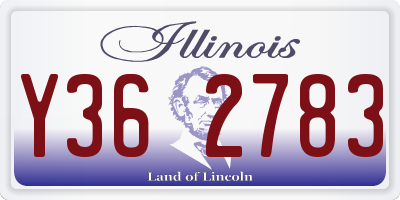 IL license plate Y362783