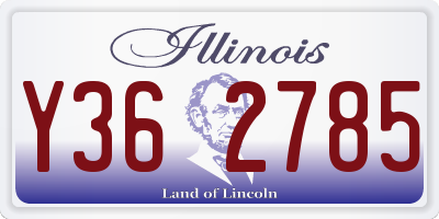 IL license plate Y362785