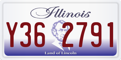 IL license plate Y362791
