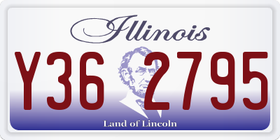 IL license plate Y362795