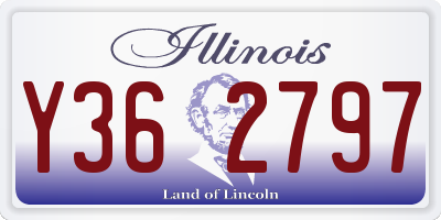 IL license plate Y362797
