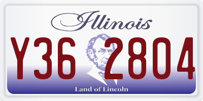 IL license plate Y362804