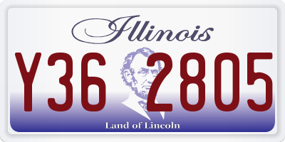 IL license plate Y362805