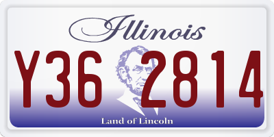 IL license plate Y362814