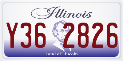 IL license plate Y362826
