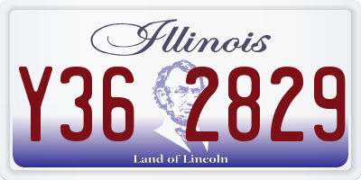 IL license plate Y362829