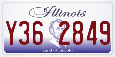 IL license plate Y362849