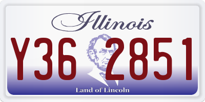 IL license plate Y362851