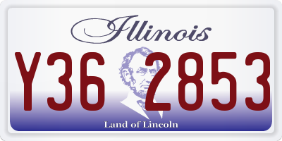 IL license plate Y362853