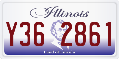 IL license plate Y362861