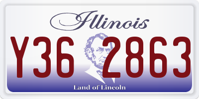 IL license plate Y362863