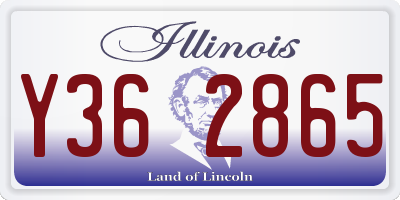 IL license plate Y362865