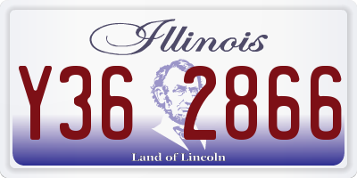 IL license plate Y362866