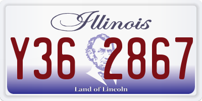 IL license plate Y362867