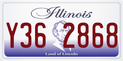 IL license plate Y362868