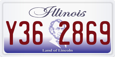 IL license plate Y362869