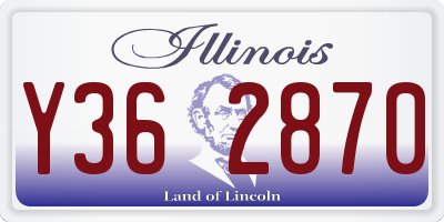 IL license plate Y362870