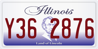 IL license plate Y362876