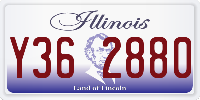 IL license plate Y362880