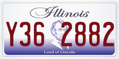 IL license plate Y362882