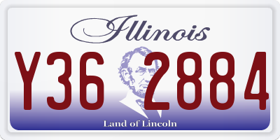 IL license plate Y362884