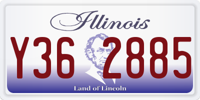 IL license plate Y362885