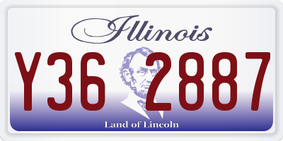 IL license plate Y362887