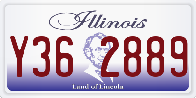 IL license plate Y362889
