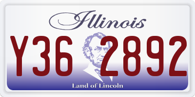 IL license plate Y362892
