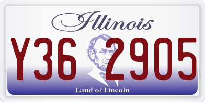 IL license plate Y362905
