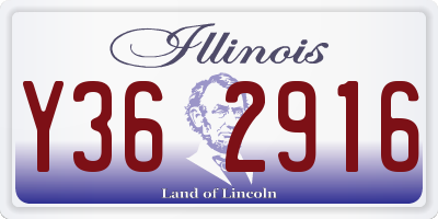 IL license plate Y362916