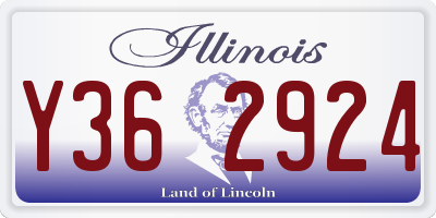 IL license plate Y362924
