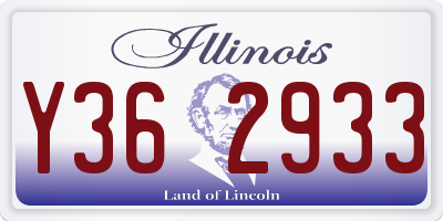 IL license plate Y362933
