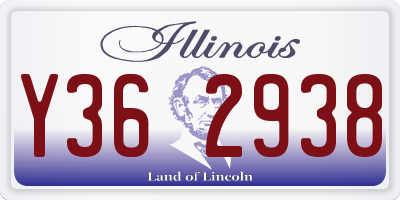 IL license plate Y362938