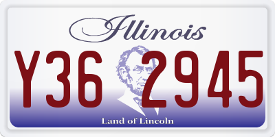 IL license plate Y362945
