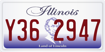 IL license plate Y362947