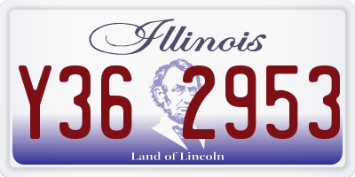 IL license plate Y362953