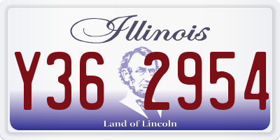 IL license plate Y362954
