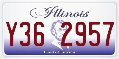 IL license plate Y362957