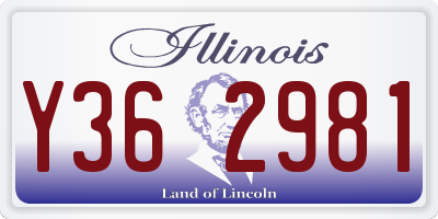 IL license plate Y362981