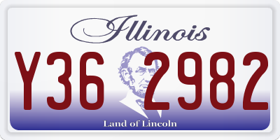IL license plate Y362982