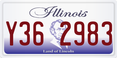 IL license plate Y362983