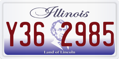 IL license plate Y362985