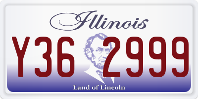 IL license plate Y362999